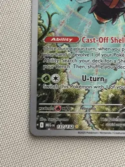 Pokemon TCG Ninjask 137/132 Mega Evolution Illustration Rare Card - Image 5