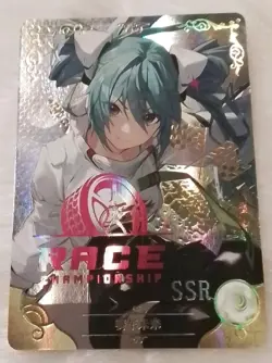 Goddess Story Waifu Card Racing Hatsune Miku Vocaloid SSR - Image 1