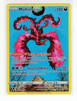 ~ESP~ SPANISH Moltres de Galar SWSH284 Crown Zenith Promo Pokemon Card (TLB) - Image 1