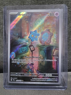 Pokemon Card Bronzor 170/162 Holo Illustration Rare Temporal Forces NM-Mint TCG - Image 1