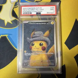 Pokemon x Van Gogh "Pikachu with Grey Felt Hat" SVP085 Promo Card PSA 9 - Image 1