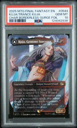 2025 MTG FINAL FANTASY KUJA, GENOME SORCERER/TRANCE KUJA, FATE DEFIED PSA 10 - Image 1