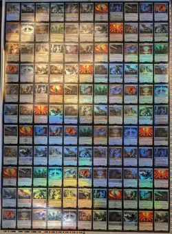 Magic The Gathering Uncut Sheet of Mythic Cards - MTG Brother's War - See Photos - Image 1