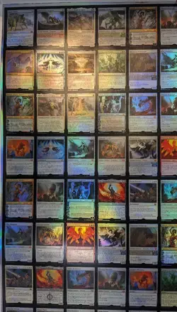 Magic The Gathering Uncut Sheet of Mythic Cards - MTG Brother's War - See Photos - Image 2