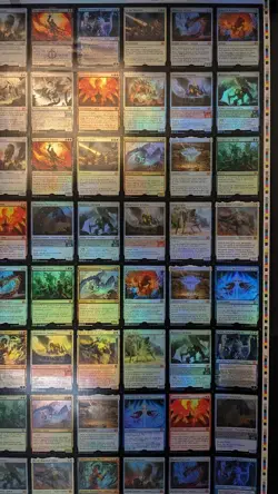 Magic The Gathering Uncut Sheet of Mythic Cards - MTG Brother's War - See Photos - Image 3