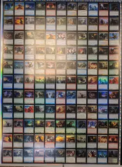 Magic MTG Uncut Sheet of FOIL Uncommon Cards - MTG Journey into NYX - See Photos - Image 1