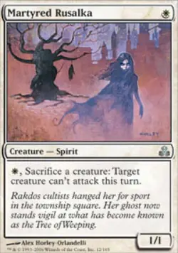 Martyred Rusalka -Foil Medium Play MTG Guildpact - Image 1