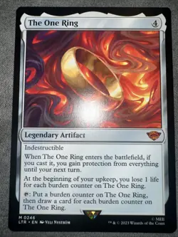 2023 Magic MTG Lord of Rings Tales Middle-Earth One Ring #0246 - Image 1