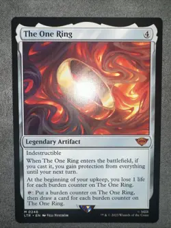 2023 Magic MTG Lord of Rings Tales Middle-Earth One Ring #0246 - Image 3