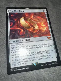 2023 Magic MTG Lord of Rings Tales Middle-Earth One Ring #0246 - Image 4