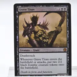 Magic The Gathering Grave Titan MTG Core Set 2012 Mythic Rare Giant Creature Car - Image 1