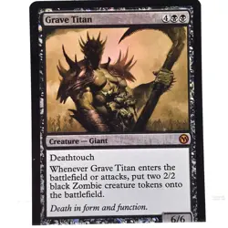 Magic The Gathering Grave Titan MTG Core Set 2012 Mythic Rare Giant Creature Car - Image 5