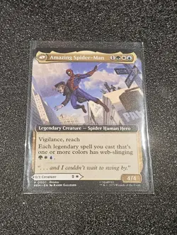 NYCC 2025 MTG Peter Parker / Amazing SPIDER-MAN PROMO Card Magic Gathering - Image 1