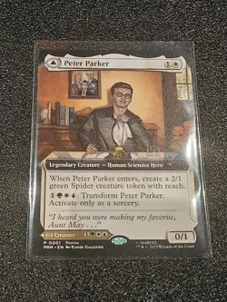 NYCC 2025 MTG Peter Parker / Amazing SPIDER-MAN PROMO Card Magic Gathering - Image 2