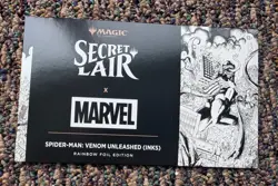 Foil VENOM UNLEASHED (Inks) Marvel's Spider-Man Secret Lair Drop SLD MTG On Hand - Image 1