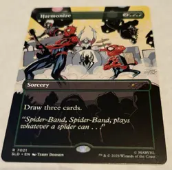 🔥 Harmonize 7021 NONFOIL Spider-Man Bonus Card Secret Lair MTG 🔥 - Image 1
