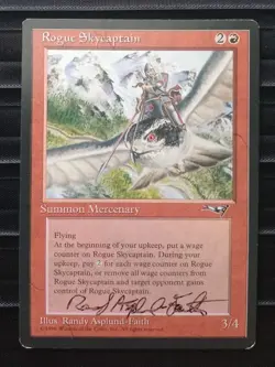 Mtg Rogue Skycaptain. Artist Signature 🎨 Alliances Reserved List. Lp [1996] - Image 1