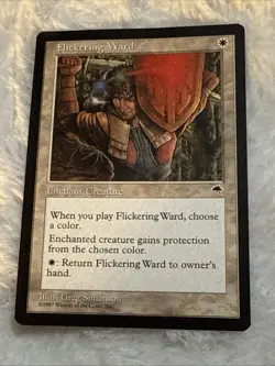 Unplayed MTG Magic the Gathering Flickering Ward (19/350) Tempest NM++ - Image 1