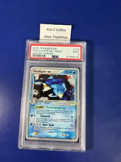 Pokemon 2005 Ex Unseen Forces Feraligatr #103 PSA 9 - Image 1