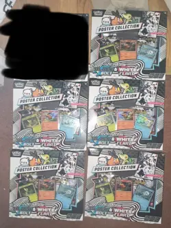 x5 Pokemon Black Bolt White Flare Unova Poster Collection NEW SEALED 5x - Image 1
