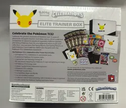 Pokemon Celebrations ETB Elite Trainer Box 25th Anniversary - New - Plastic Tear 820650809439 - Image 2