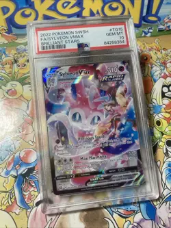 PSA 10 Gem Mint Sylveon VMAX TG15/TG30 Brilliant Stars Trainer Gallery Pokemon - Image 2