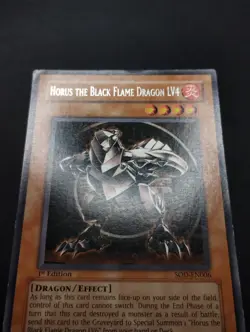 YUGIOH 2004 | HORUS THE BLACK FLAME DRAGON LV4 | SOD-EN006 | 1ST EDT | VG (MP) - Image 5