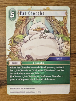 Final Fantasy TCG Opus 4 - Fat Chocobo 4-064L *NON-FOIL* Legend Trading Card - Image 1