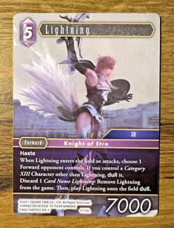 Final Fantasy TCG Opus 4 - Lightning 4-115L *NON-FOIL* Legend Trading Card - Image 1