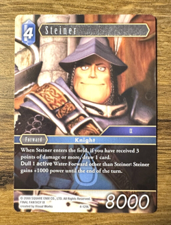 Final Fantasy TCG Opus 4 - Steiner 4-129L *NON-FOIL* Legend Trading Card - Image 1