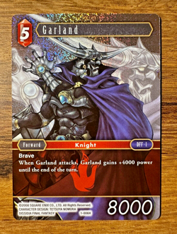 Final Fantasy TCG Opus 1 - Garland 1-006H *FOIL* Hero Trading Card DFF - Image 1