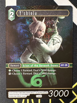 Final Fantasy TCG Opus 1 - Y'shtola 1-084H *FOIL* Hero Trading Card DFF - Image 1