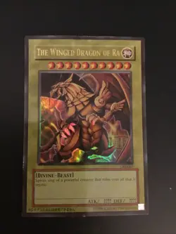 2003 Yu Gi Oh! GB1-003 Promo The Winged Dragon Of Ra Ultra Rare Trading Card - Image 1