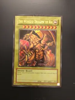 2003 Yu Gi Oh! GB1-003 Promo The Winged Dragon Of Ra Ultra Rare Trading Card - Image 3