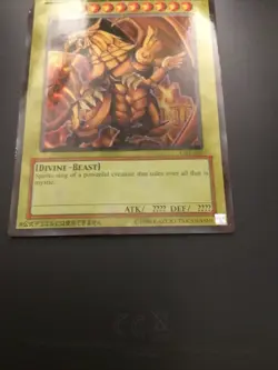 2003 Yu Gi Oh! GB1-003 Promo The Winged Dragon Of Ra Ultra Rare Trading Card - Image 5