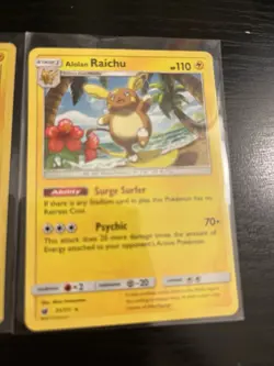 Lot Pokemon Cards- Vintage - Raichu - Alolan Holo Assorted Different Sets - Image 2