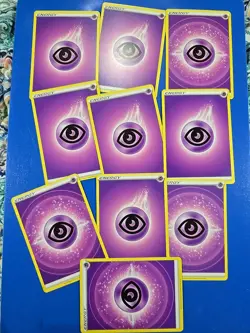 Pokemon Cards - LOT OF 10 PSYCHIC ENERGY Cards (purple) - NM - Image 2