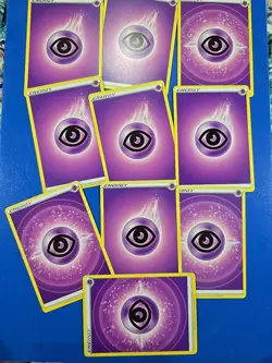 Pokemon Cards - LOT OF 10 PSYCHIC ENERGY Cards (purple) - NM - Image 3