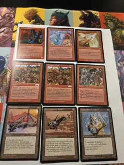 Magic the Gathering old school old Border Cards Red Ice Age alliances - Image 3