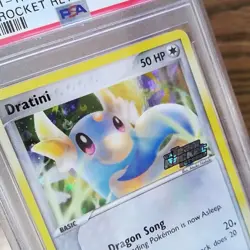 Dratini 53/109 TEAM ROCKET RETURNS Reverse Holo Graded Pokemon Card - PSA 8 - Image 3