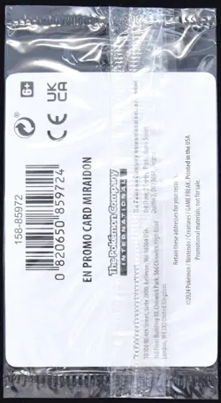 Pokemon TCG Miraidon 121/162 Sealed Temporal Forces Stamped Best Buy Promo Card - Image 2