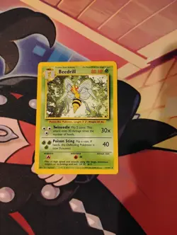 Beedrill 17/102 Base Set Unlimited Rare WotC Pokemon TCG Card LP See Pics - Image 5