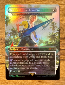 Magic MTG Final Fantasy Tidus's Brotherhood Sword #1867 Secret Liar *FOIL* - Image 1