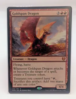 Goldspan Dragon - Magic The Gathering, NM, KHM - 139 - Image 1