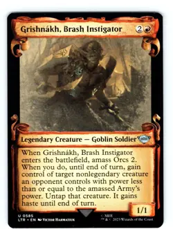 Magic Grishnakh, Brash Instigator Showcase 0585 LTR Lord of the Rings - Image 1