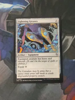 Lightning Greaves | 7% Off 2+ | Aetherdrift | NM | MTG - Image 1