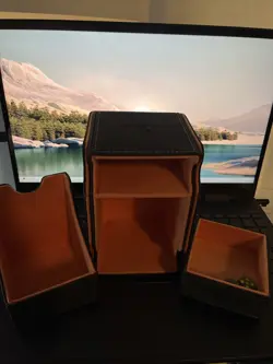 Gamegenic Watchtower Deckbox Black & Orange Pre-Owned - Image 2