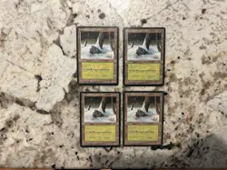 Snow-Covered Forest x4 - Magic the Gathering Ice Age Snow Covered Forests Played - Image 1
