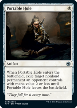 Portable Hole Light Play, English Magic the Gathering MTG Adventures in the Forg - Image 1