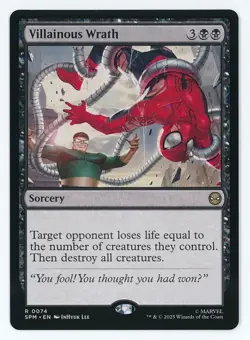 Villainous Wrath #0074 MTG Marvel's Spider-Man Magic The Gathering - Image 1